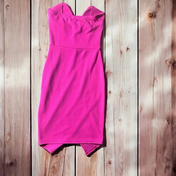 Hot Pink strapless body central dress NWT (B4) - Picture 8 of 8